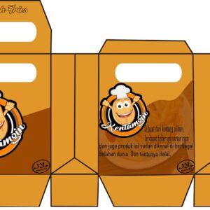 Desain gambar pola kemasan